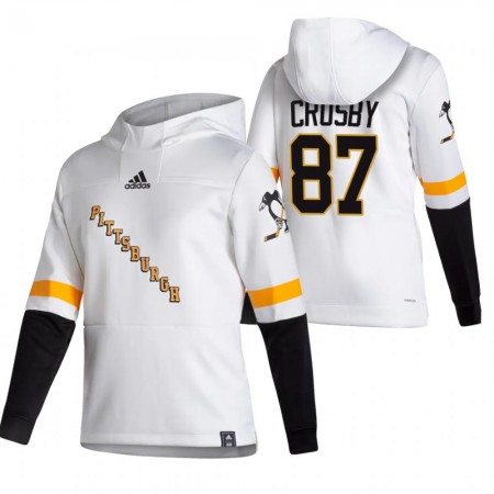 Herren Eishockey Pittsburgh Penguins Sidney Crosby 87 2020-21 Reverse Retro Pullover Hooded Sweatshirt